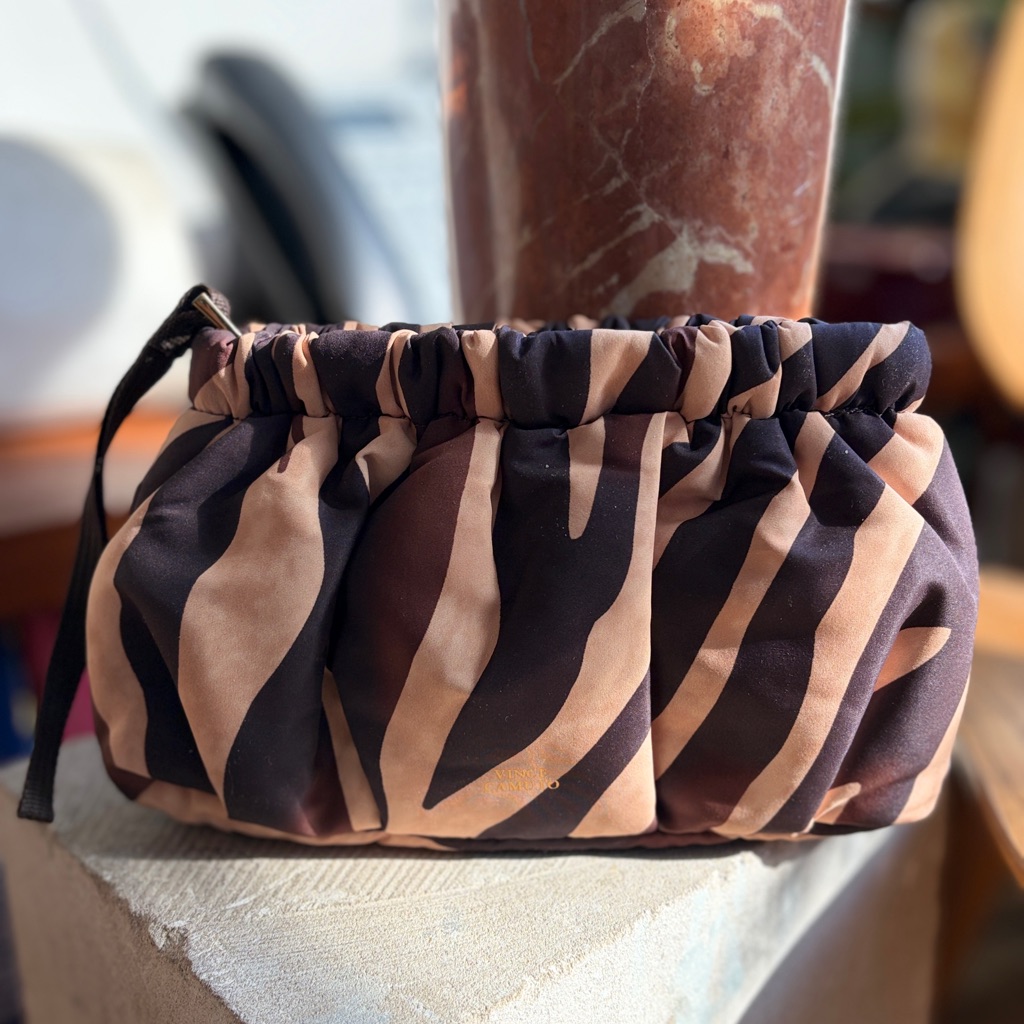 Vince Camuto Brown Zebra Women's Clutch.